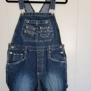 Vintage Blue Utility Overalls L